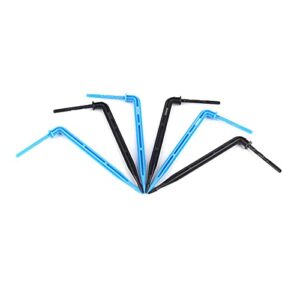 Congeal Greenhouse Micro Drip Irrigation 200pcs Drip Irrigation Arrow Black/Blue Arrow Dripper, Used for Water-Saving Irrigation of Micro-Irrigation Nursery Elevated Bed Flower Pot Vegetable Plot