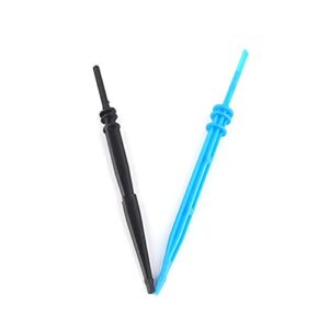 Congeal Greenhouse Micro Drip Irrigation 200pcs Drip Irrigation Arrow Black/Blue Arrow Dripper, Used for Water-Saving Irrigation of Micro-Irrigation Nursery Elevated Bed Flower Pot Vegetable Plot