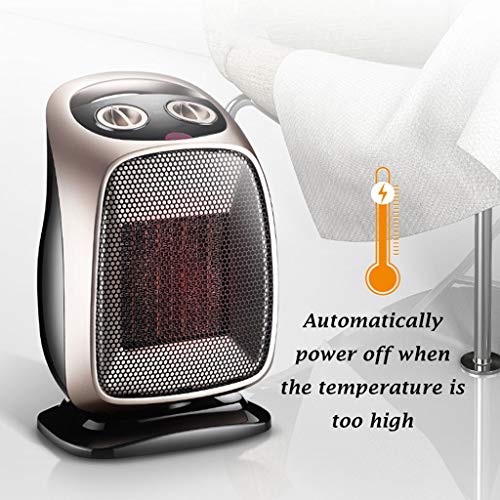 Outdoor Garden Heater Household Ceramic Fan Heater Upright Heater with Overheat Protection, Tip-over Protection Switch Adjustable Thermostat,Perfect for Office And Bedroom Patio He