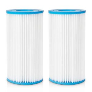2-pack pool filter a or c for intex 1000/1500/530 gph filter pump for above ground pools, replace type a or c