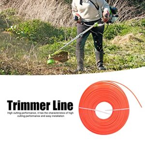 FAEG Grass Trimmer Line, Trimmer Line Easy Installation 0.09in Line Width Professional for Most Trimmers for Lawn Garden Pruning Trimming