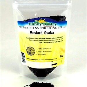 Osaka Purple Mustard Seeds - 4 Oz. Resealable Bag - Use for Indoor Gardening, Growing Microgreens & More | Micro Greens Salad Garden Seeds