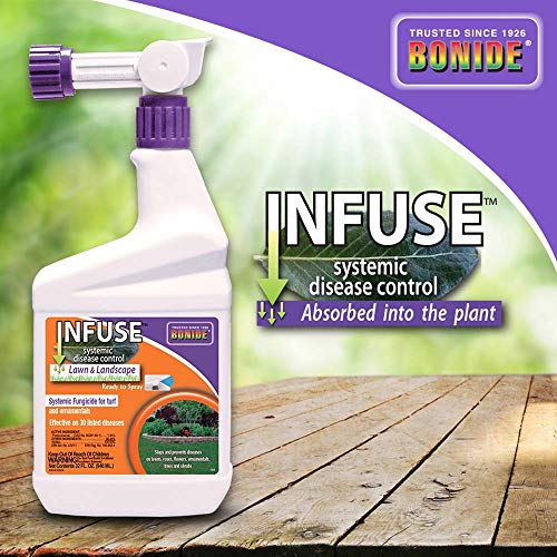 Bonide Infuse Systemic Disease Control, 32 oz Ready-to-Spray Solution for Lawn & Landscape, Fungicide for Turf & Ornamentals