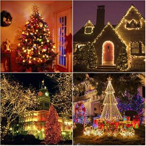 ALITOVE LED Christmas String Light Star Fairy Lights 12Ft 35 LEDs Warm White Waterproof Connectable UL Listed Rope Light for Xmas Tree Patio Garden Halloween Party Indoor Outdoor Décor