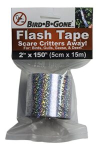 bird b gone mmaft-sil 2×150 flash tape, 150′ by 2″