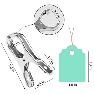 YBB 50 Pcs 2-inch Stainless Steel Greenhouse Clamps Clips with 20 Pcs Hang Tags, Heavy Duty Garden Clips for Netting Plant Cover Film on Greenhouse Hoops