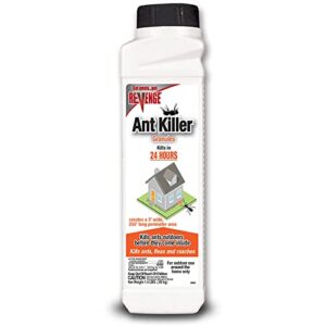 revenge ant killer granules, 1.5 lb. ready-to-use fast acting perimeter treatment for home kills ants, fleas & roaches