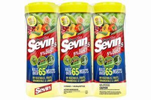 sevin ready-to-use 5 percentage dust, 3 pack, 1 lb each