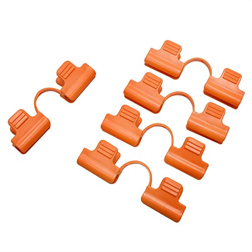 12Pcs Garden Hoop Clips Snap Clamp Netting Cover Trellis for 11MM Plant Stakes