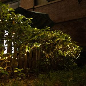 shinar Solar String Lights Outdoor, 400LEDs/150ft IP67 Waterproof 8 Lighting Modes, Solar Fairy Light, Solar Powered Christmas Lights for Garden Yard, Patio, Wedding, Christmas (warmwhite)