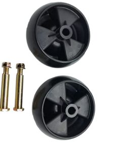 shiosheng 2pcs deck wheels replace 734-04155, free with bolts and lock nuts replaces 938-3056 plus locknuts. mtd, cub cadet, troy bilt 112-0677