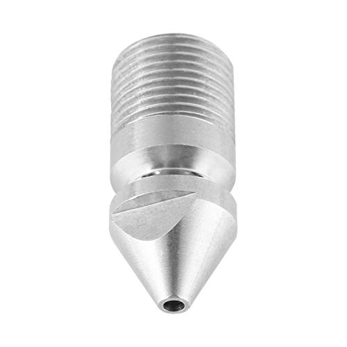 Nozzles Pressure Washer Nozzle Tip, Stainless Steel 3/8 Drain Jetter Nozzle Drain Jet Hose Nozzle Pressure Sewer Cleaning Pipe Turbo Nozzle For Garden Hose