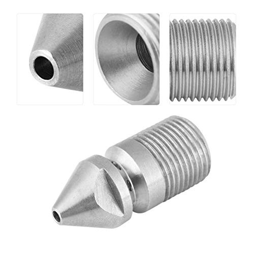 Nozzles Pressure Washer Nozzle Tip, Stainless Steel 3/8 Drain Jetter Nozzle Drain Jet Hose Nozzle Pressure Sewer Cleaning Pipe Turbo Nozzle For Garden Hose