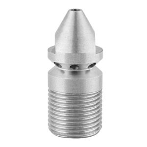 Nozzles Pressure Washer Nozzle Tip, Stainless Steel 3/8 Drain Jetter Nozzle Drain Jet Hose Nozzle Pressure Sewer Cleaning Pipe Turbo Nozzle For Garden Hose