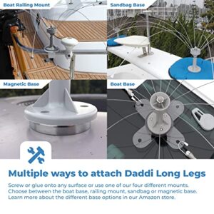 Bird Barrier Daddi Long Legs Spider Bird Repellent Devices- Waving Stainless Steel Roof & Dock Bird Deterrent - Repel Seagull, Pigeon, Duck - Safe Pest Control - 2-Ft Diameter