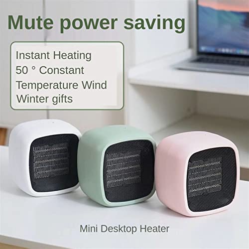 Outdoor Garden Heater 800W Mini Electric Heater PTC Ceramic Heating Warm Air Blower Portable Desktop Fan Heater Home Office Bass Noise Reduction Patio Heater (Color : Grey, Size :