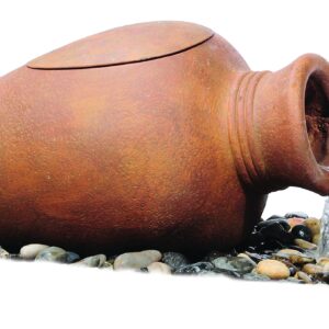 Aquascape Pond Filter Urn, Decorative Filtration for Water Garden, 400 GPH | 77006,Terra Cotta