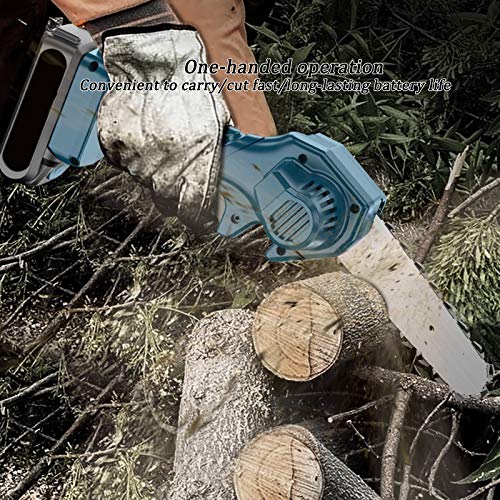 YZJJ Mini Chainsaw Set Hand-held Electric Pruning Saw for Woman Rechargeable Electric Cordless Chainsaw One Hand Chain Saw Garden Wood Cutting Pruning