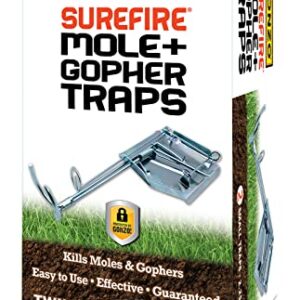 Gonzo 5005 Gopher Traps, Silver