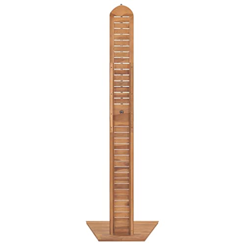 xiannv Garden Shower Solid Teak 27.6"x29.5"x80.3" Garden Shower with Base Adjustable Pressure Wood Outdoor Multi Colors