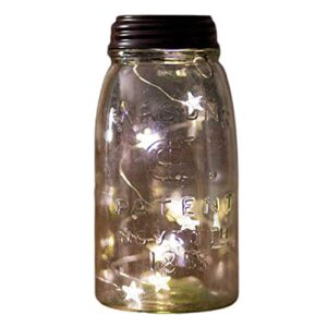 ctw home collction angel tears 46″ solar led star light string lid for regular mason jar