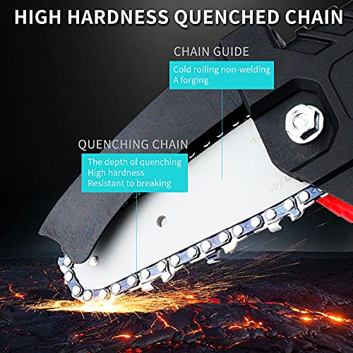 Mini Cordless Chainsaw，Electric Protable Chainsaw with One-Hand Lightweight Pruning Shears Chainsaw for Garden Tree Branch Wood Cutting