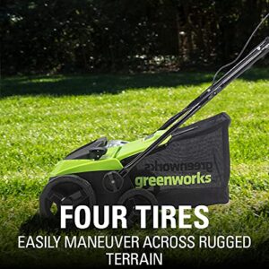 Greenworks 13 Amp 14-Inch Corded Dethatcher / Scarifier, DT13B00