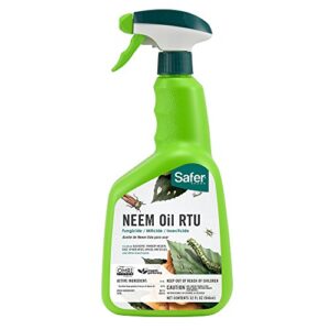 safer brand 5180-6 ready-to-use insect killing, fungicide and miticide neem oil spray