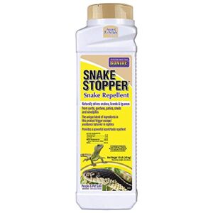 bonide snake stopper snake repellent, 1.5 lbs ready-to-use granules, outdoor deterrent for snakes, lizards, iguanas
