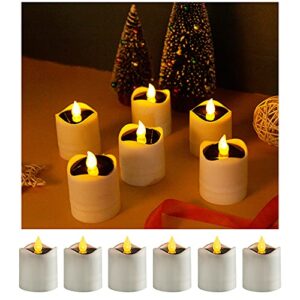 ZHAOFUBAO Solar Candle Lights,Flameless Candle Lights,Solar Rechargeable Tea Wax lamp,6 flameless Candle Light, Suitable for Wedding, Valentine's Day, Halloween, Christmas, Garden Decoration, etc.