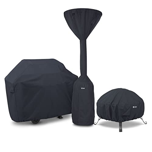 Classic Accessories Water-Resistant 36 Inch Full Coverage Square Fire Pit Cover, Patio Furniture Covers