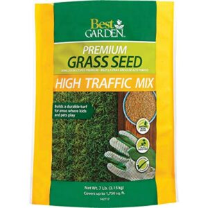 best garden 7 lb. 3000 sq. ft. coverage high traffic grass seed – 1 each