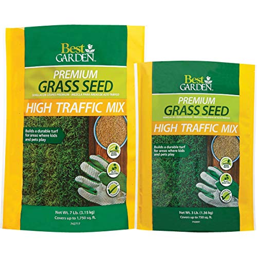 Best Garden 7 Lb. 3000 Sq. Ft. Coverage High Traffic Grass Seed - 1 Each