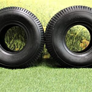 Set of Two 20x8.00-8 4 Ply Turf Tires for Lawn & Garden Mower 20x8-8