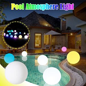 Light Ball LED Garden Swimming Pool Floating Light Light Landscape Aquarium Accessories Coloring Book Animals Children (White, One Size)