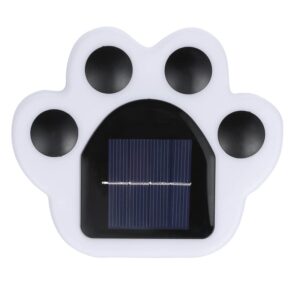 EMINGSKY Solar Light Paw Prints for Ground Path Dog Paw Garden Lights for Walkway Yard Lighting (8 Pack Color Changing Light)
