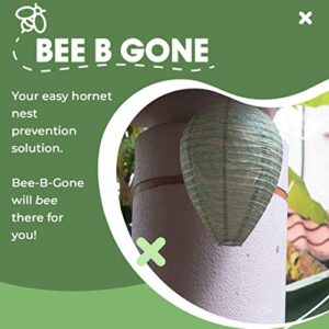 Bee B Gone Hanging Wasp Nest Decoy - 3 Packs - Easy Fake Hive Deterrent for Outdoors