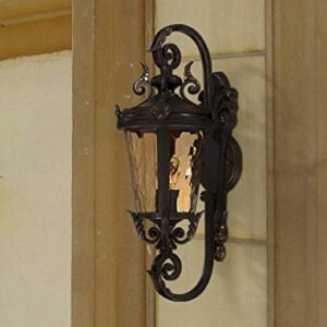 John Timberland Casa Marseille European Vintage Outdoor Wall Light Bronze French Vintage Sconce Fixture Decor for Exterior House Porch Patio Outside Deck Garage Yard Front Door Garden Home