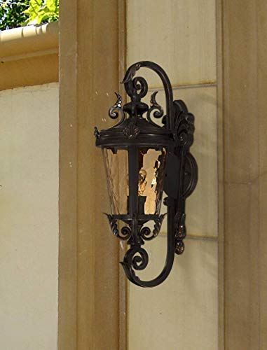 John Timberland Casa Marseille European Vintage Outdoor Wall Light Bronze French Vintage Sconce Fixture Decor for Exterior House Porch Patio Outside Deck Garage Yard Front Door Garden Home