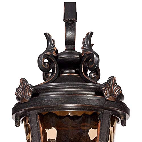 John Timberland Casa Marseille European Vintage Outdoor Wall Light Bronze French Vintage Sconce Fixture Decor for Exterior House Porch Patio Outside Deck Garage Yard Front Door Garden Home