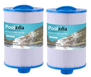 poolzilla replacement for spa filter pww50p3(1 1/2″ coarse thread), unicel 6ch-940, 817-0050, filbur fc-0359, 25252, 03fil1400, waterway front access skimmer, screw in sae thread filter- 2 pack