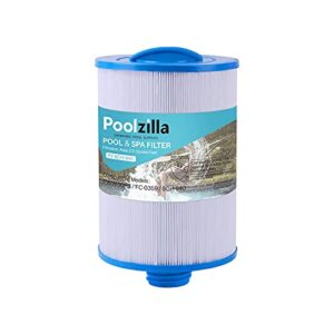 Poolzilla Replacement for Spa Filter PWW50P3(1 1/2" Coarse Thread), Unicel 6CH-940, 817-0050, Filbur FC-0359, 25252, 03FIL1400, Waterway Front Access Skimmer, Screw in SAE Thread Filter- 2 Pack