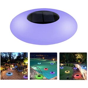 copu solar floating pool lights, 16 color changing pool solar lights, pool lights for above ground pools, outdoor pool accessories, waterproof floating light, pool decor (12.6 inch)