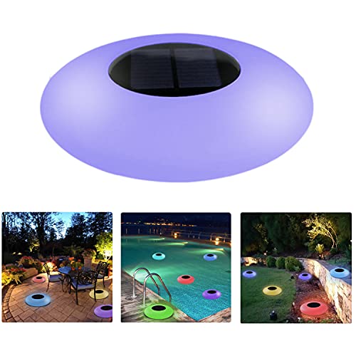 COPU Solar Floating Pool Lights, 16 Color Changing Pool Solar Lights, Pool Lights for Above Ground Pools, Outdoor Pool Accessories, Waterproof Floating Light, Pool Decor (12.6 INCH)