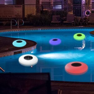 COPU Solar Floating Pool Lights, 16 Color Changing Pool Solar Lights, Pool Lights for Above Ground Pools, Outdoor Pool Accessories, Waterproof Floating Light, Pool Decor (12.6 INCH)