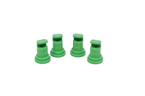 Valley Industries 140° Deflector Broadcast Spray Nozzle - 7.5 Orifice Size, 10 to 45 PSI, Green, 4 Pack