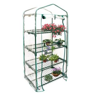 pvc plant greenhouse cover – herb and flower garden green house replacement accessories (just cover, without iron stand, flowerpot)