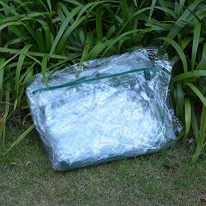 PVC Plant Greenhouse Cover - Herb and Flower Garden Green House Replacement Accessories (Just Cover, Without Iron Stand, Flowerpot)