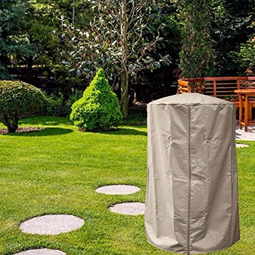 YaptheS Patio Heater Cover, Patio Heater Cover for Electric Heaters Strong and Waterproof Oxford Fabrics for Outdoor/Garden Beige, Patio Heater