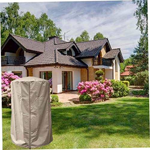 YaptheS Patio Heater Cover, Patio Heater Cover for Electric Heaters Strong and Waterproof Oxford Fabrics for Outdoor/Garden Beige, Patio Heater